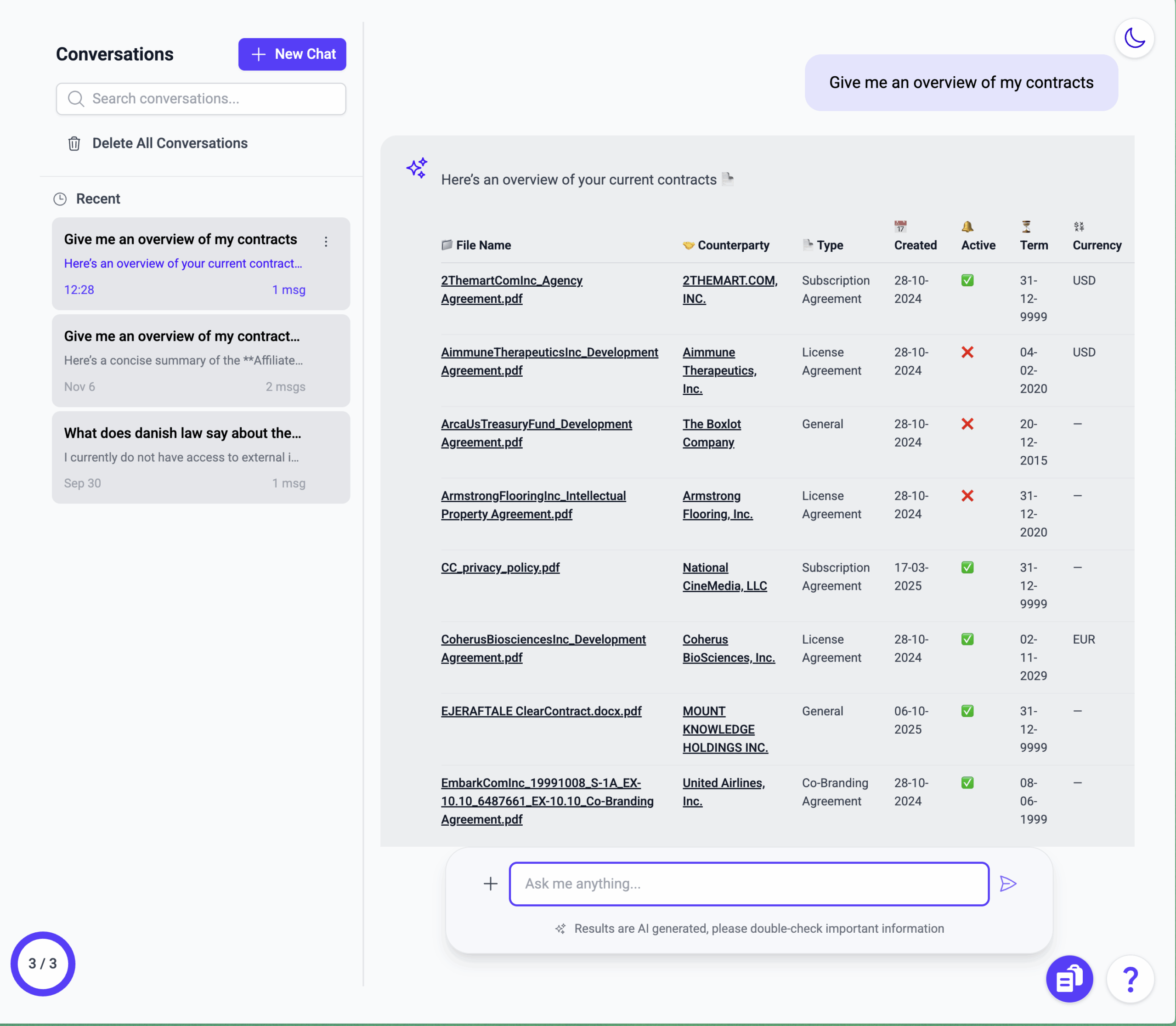Legal Assistant preview